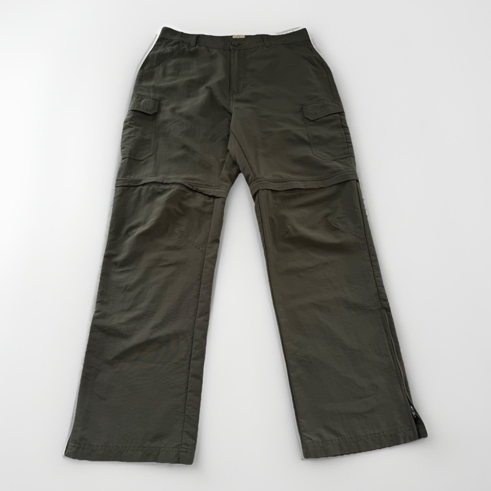 RedHead Men's Convertible Cargo Pants 34x32‎ Olive Zip Off Nylon